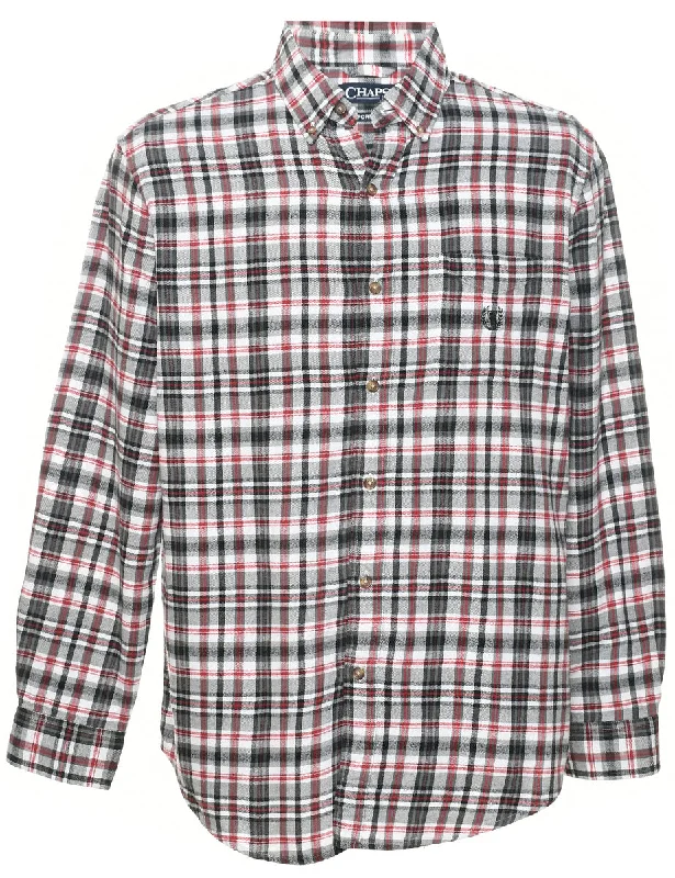 Chaps Checked Shirt - L Traditional Women's Wool