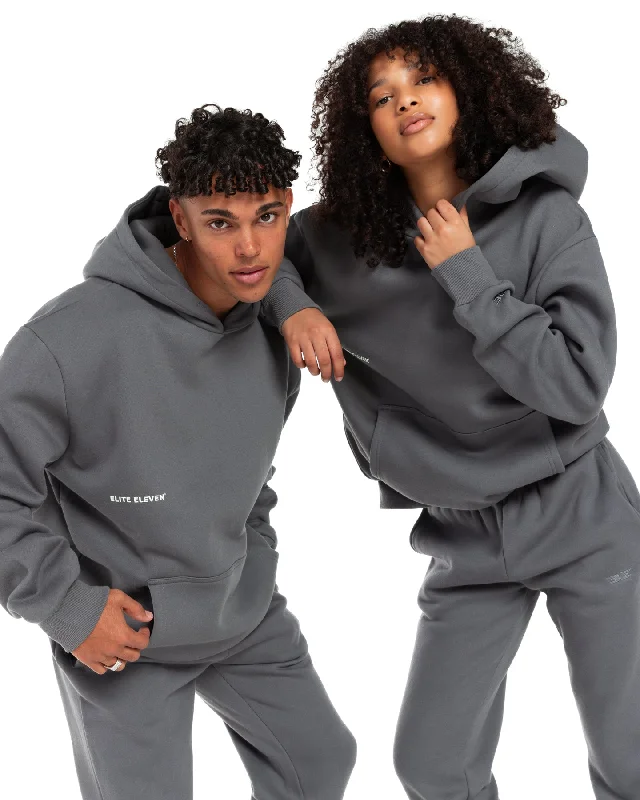 Offset Hoodie - Cool Slate Youthful Women's Pop