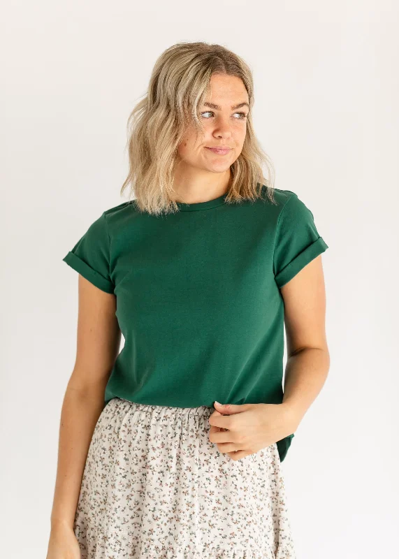 Short Sleeve Essential Basic Tee - FINAL SALE Stylish Women's Neon