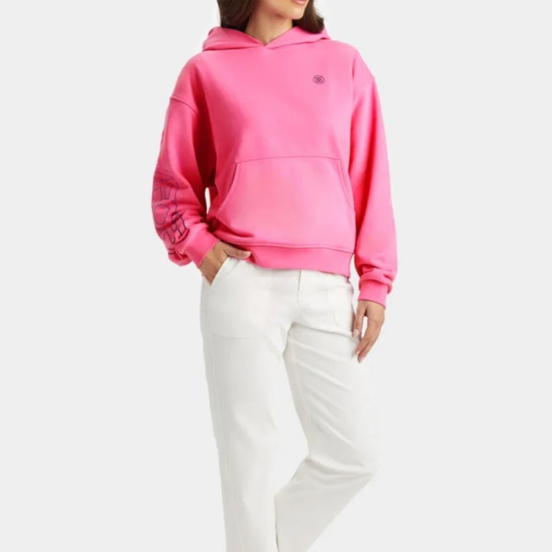 G/FORE No One Cares Hoodie - Day Glo PInk Modern Women's 