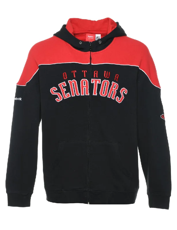 Black Ottawa Senators Printed Hoodie - L Vacation