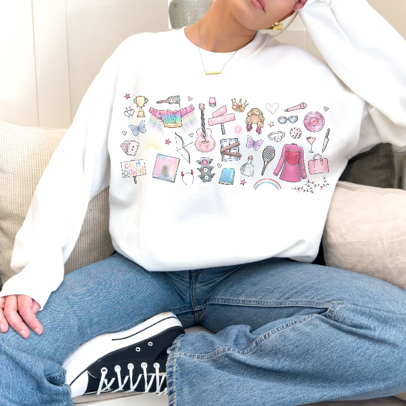 Love Vibes Retro Sweatshirt Luxurious Women's High -  end