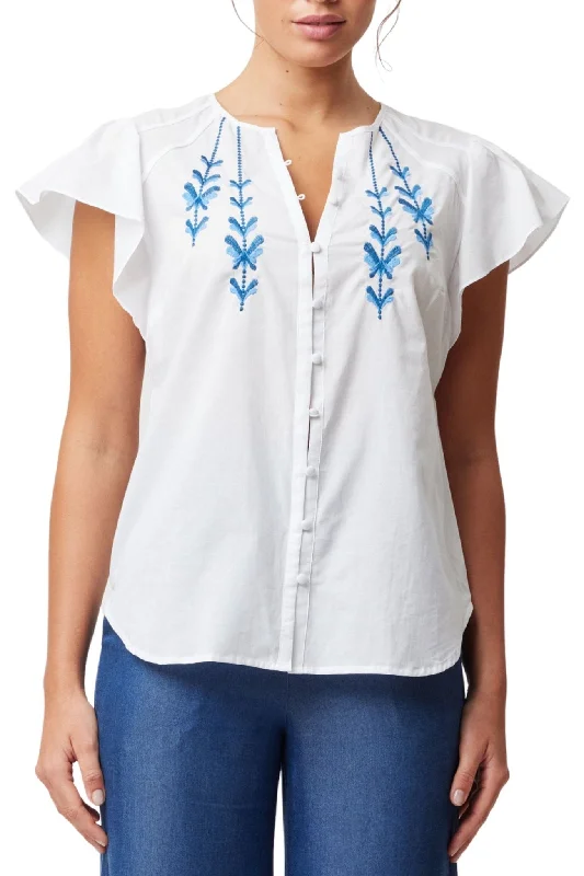 SCALA FLUTTER SLEEVE TOP - OW21621 Street
