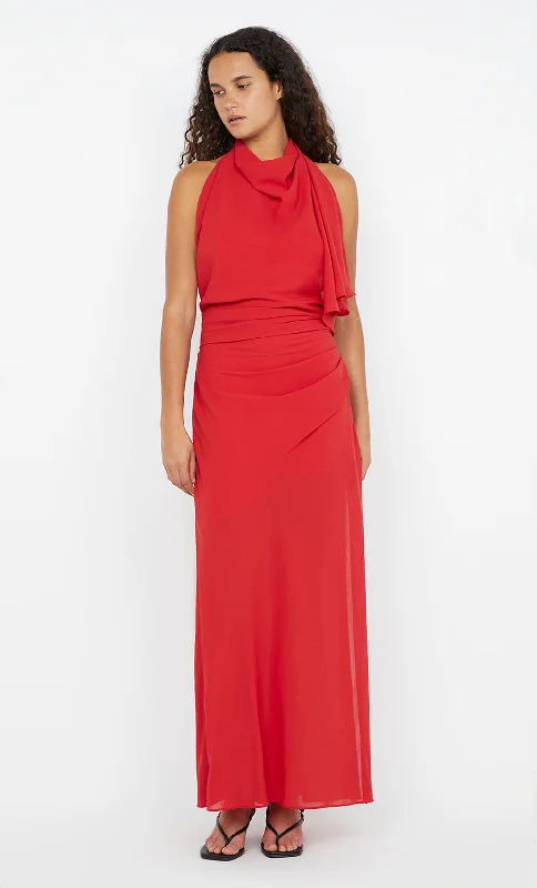 CLARICE DRAPE DRESS - ROUGE Artistic Women's Avant - 