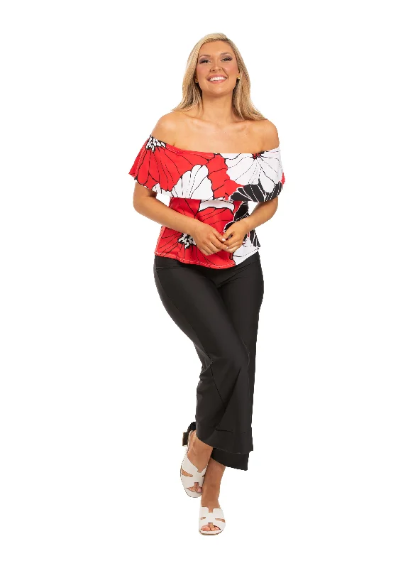 La Spezia Off-Shoulder Flounce Loose Fit Bandini Relaxed Women's 
