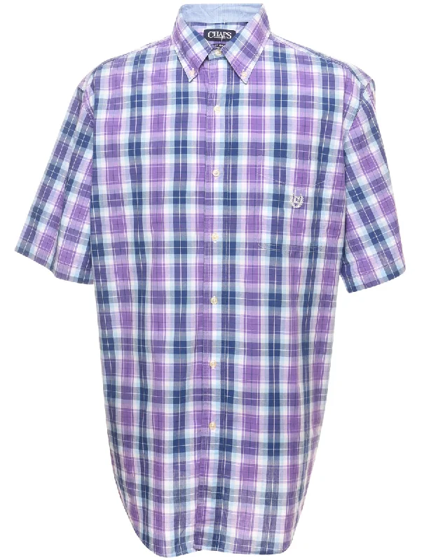 Chaps Checked Shirt - XL Dapper Women's Bow - adorned