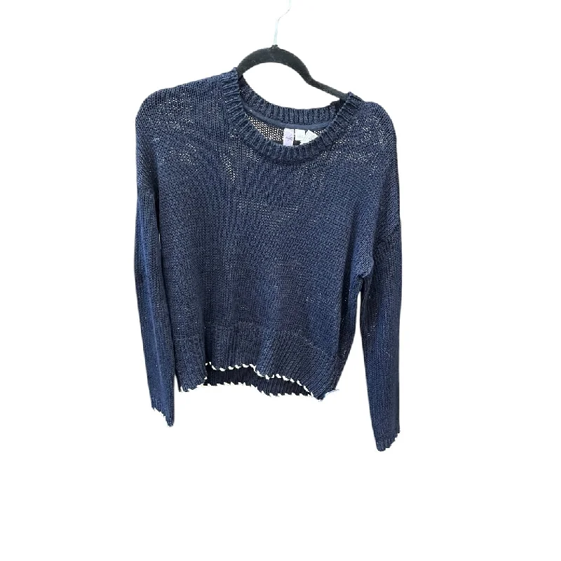 Sweater By Clothes Mentor In Navy, Size: S Classic Women's Pin - striped