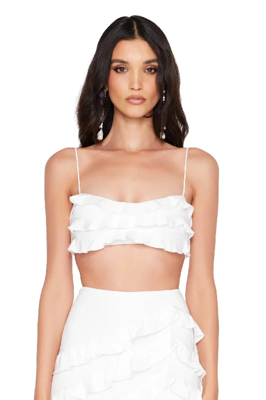 Nookie Kennedy Crop - White Confident Women's High - fashion