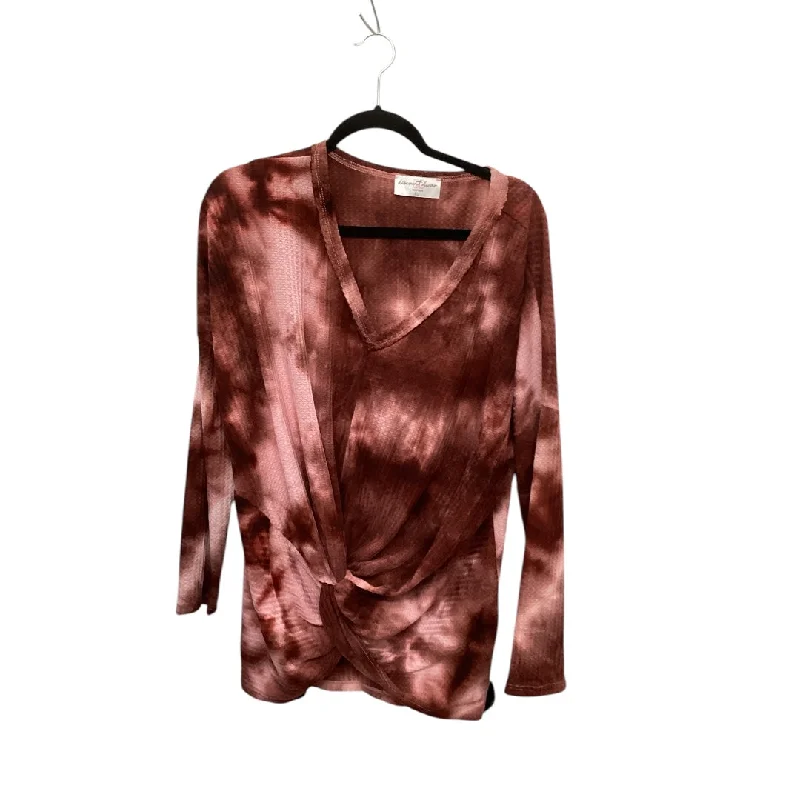 Top Long Sleeve By Clothes Mentor In Red, Size: Xl Modern Women's 