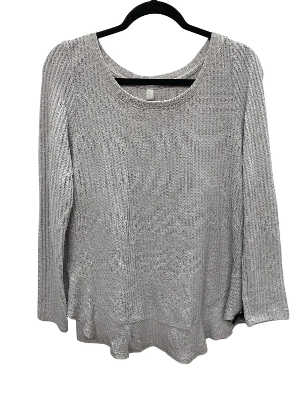 Top Long Sleeve By Wishlist In Grey, Size: S Casual Women's Japanese 