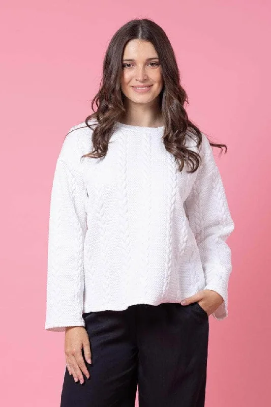 Kylo Sweater White Athletic Women's 