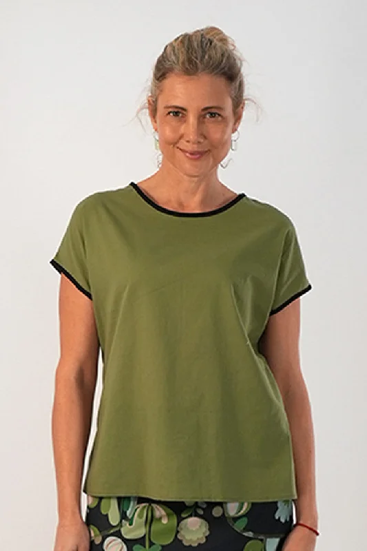 Tilly Top Pine Cool Women's Distressed