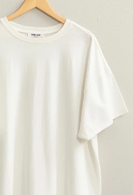 Best Boyfriend Oversized Tee Off White Luxurious Women's High -  end