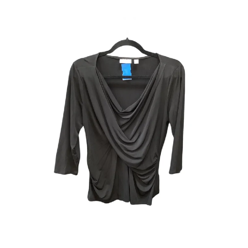 Top Long Sleeve By New York And Co In Black, Size: L Business