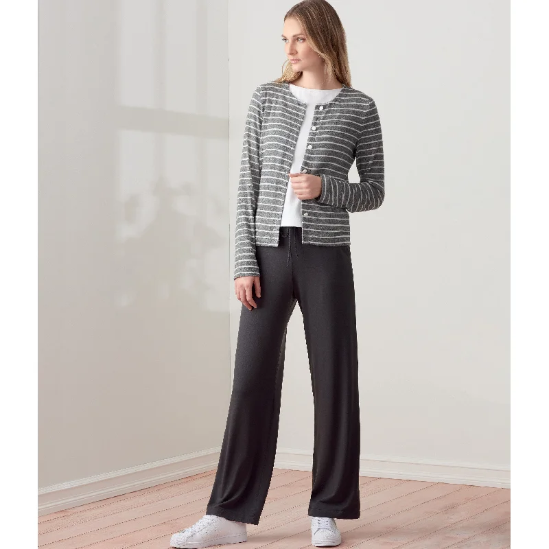 Simplicity Sewing Pattern 9272 Knit Cardigan Top and Pants Confident Women's Power