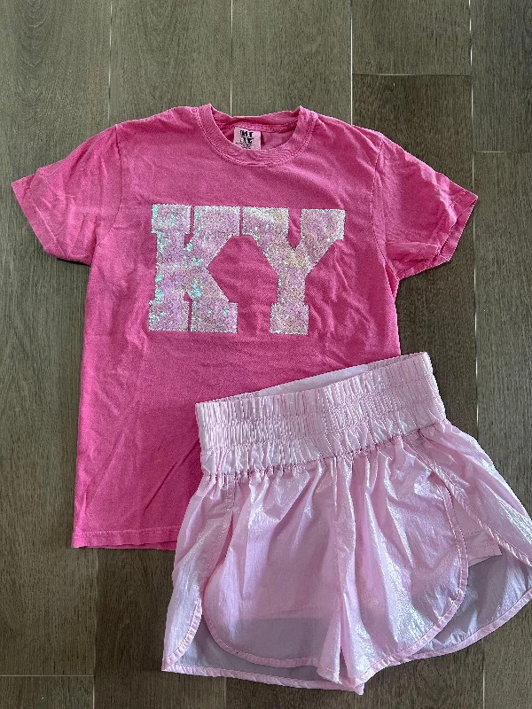 Pink KY applique tee Modern Women's 