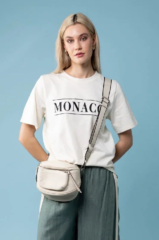 Monaco T-Shirt Cream Sophisticated Women's Tailored