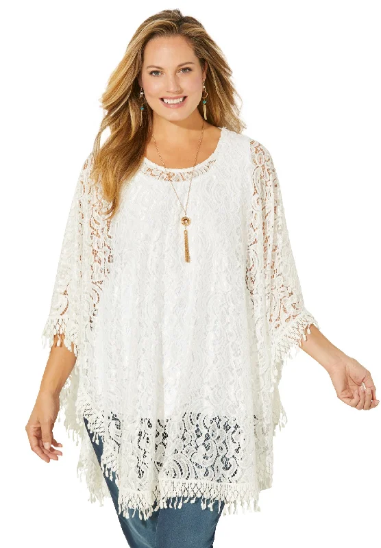 AnyWear Stretch Lace Poncho Modern Women's 
