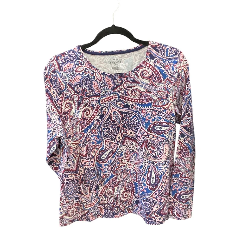 Top 3/4 Sleeve By Talbots In Purple, Size: Xlp Gym