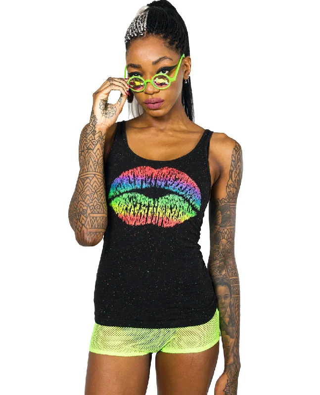 GIRLS VEST RAINBOW LIPS Country