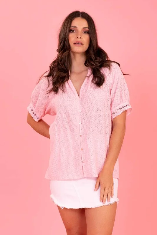 Zara Top Pink Country