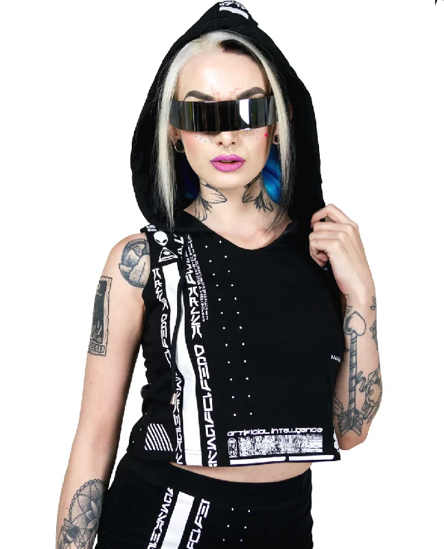 TECH CROP VEST NEO FUTURE Casual Women's Loose - fitting