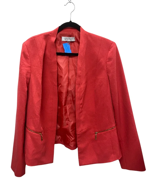 Blazer By Kasper In Red, Size: 14 Sleek Women's Metallic