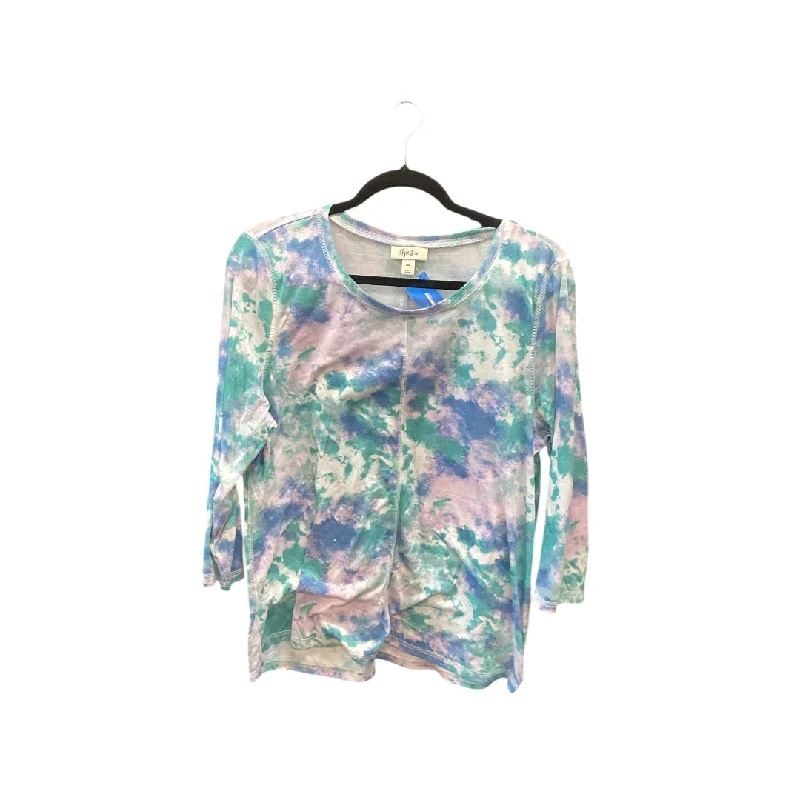 Top 3/4 Sleeve By Style And Co Collection Women In Multi-colored, Size: 2x Cool Women's Skate