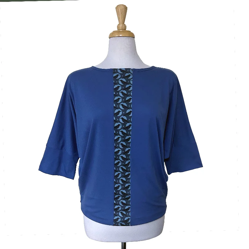 Batwing Top - Ravens - Blue Sleek Women's Metallic