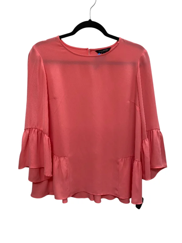 Top Long Sleeve By Banana Republic In Pink, Size: Sp Laid - back Women's Vibe