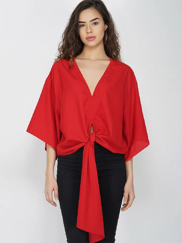 Emma Wrap Top Minimalist Women's Casual
