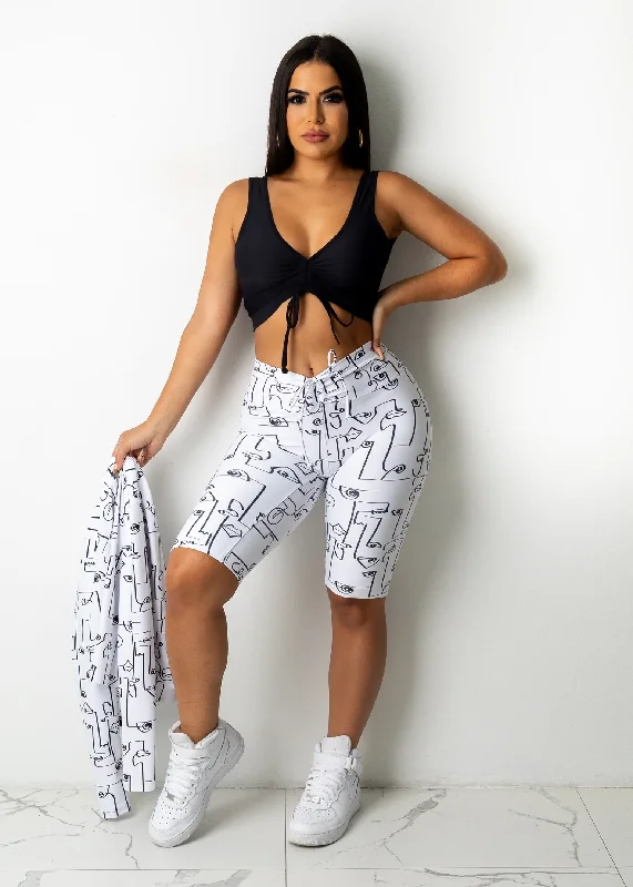 Work Of Art Crop Top Black Australian Beach