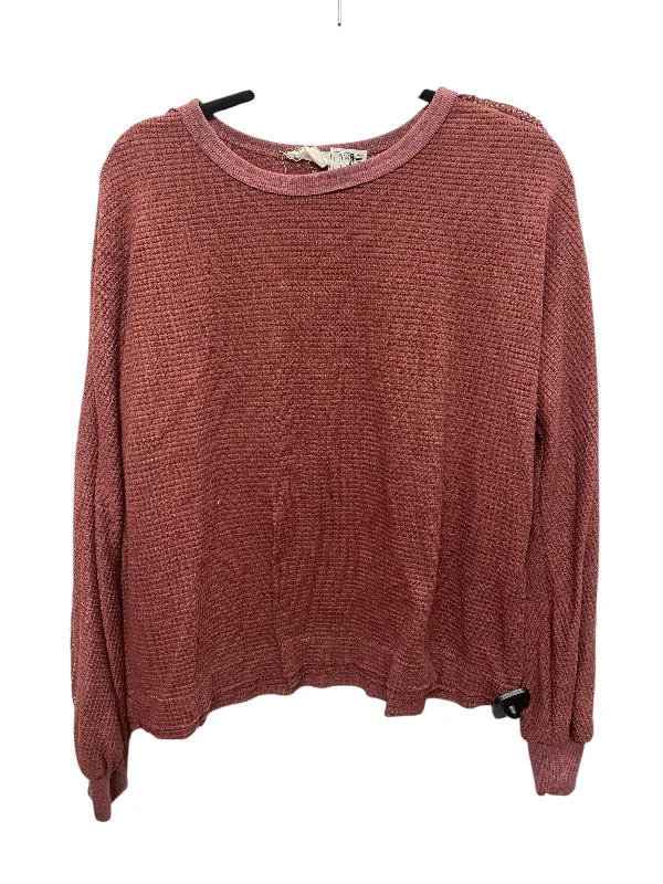 Top Long Sleeve By Loveriche In Red, Size: M Gym
