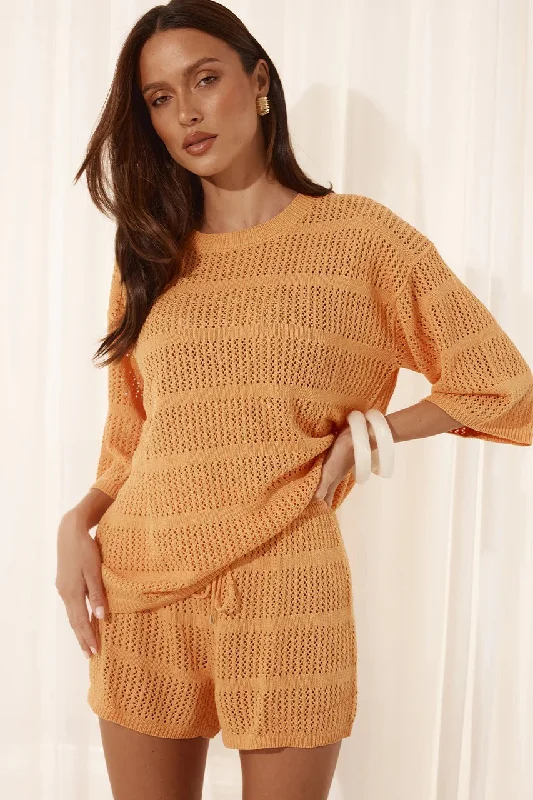Rana Top - Tangerine Feminine Women's Style 