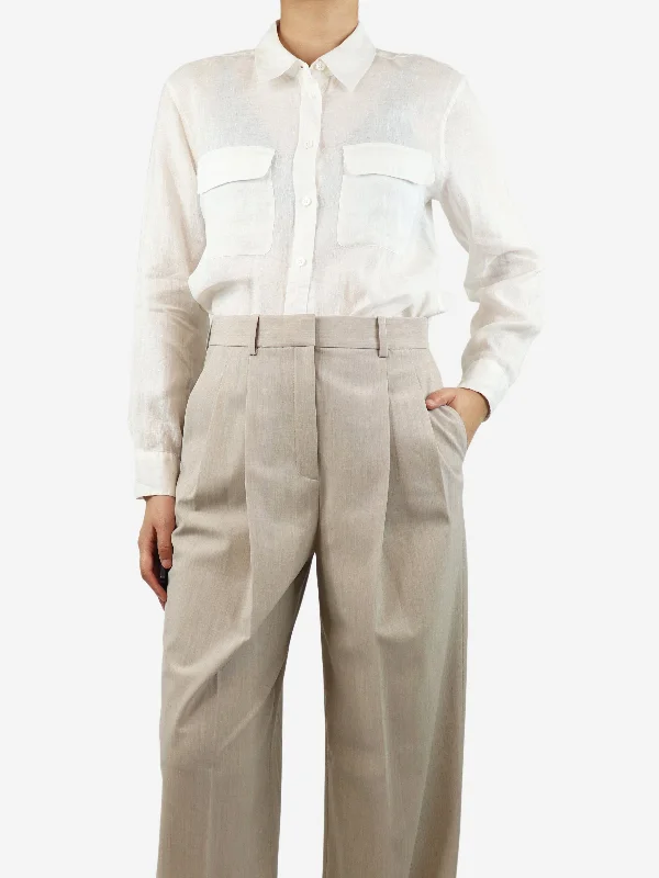 White linen shirt - size S Country