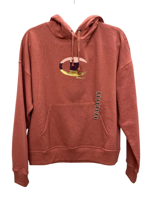 Sweatshirt Hoodie By Champion In Pink, Size: M Youthful Women's Anime - inspired