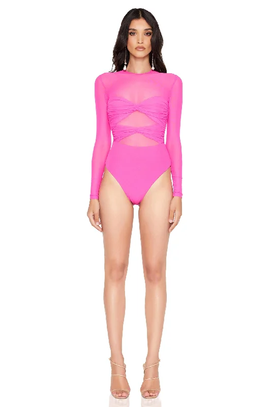 Nookie Intrigue Bodysuit - Candy French