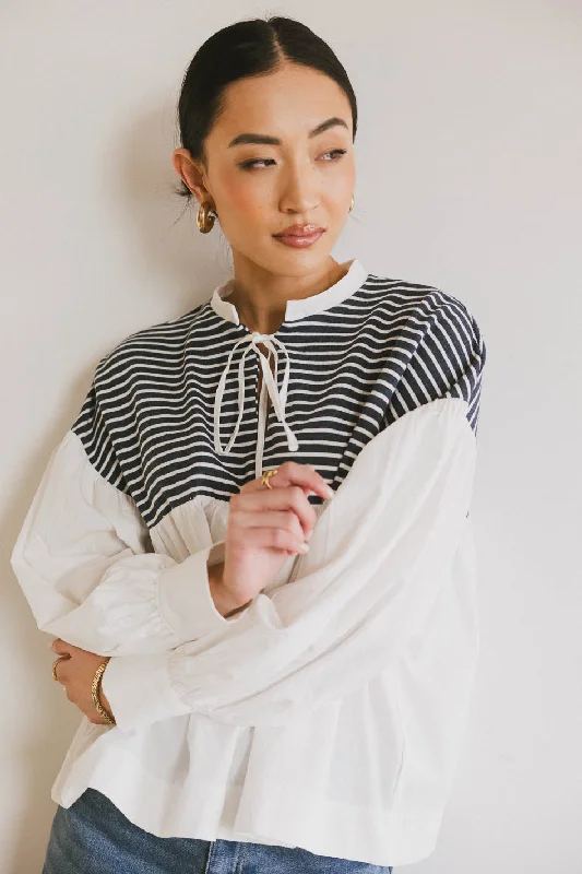 Anchor Striped Top Tough Women's Military - inspired
