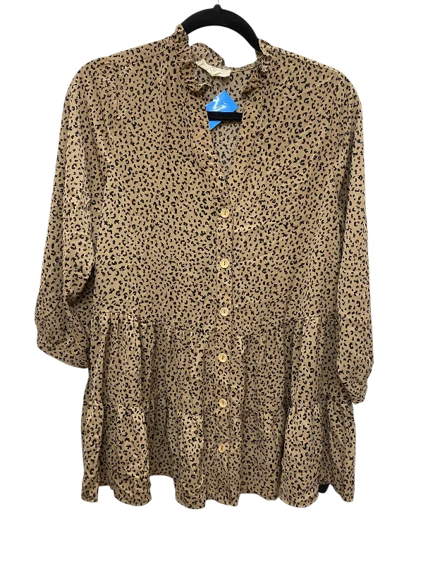 Top Long Sleeve By Entro In Animal Print, Size: S Geometric
