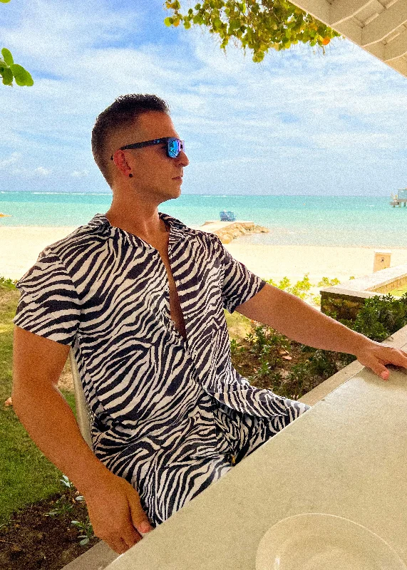 Salvaje Men Shirt White Adventure