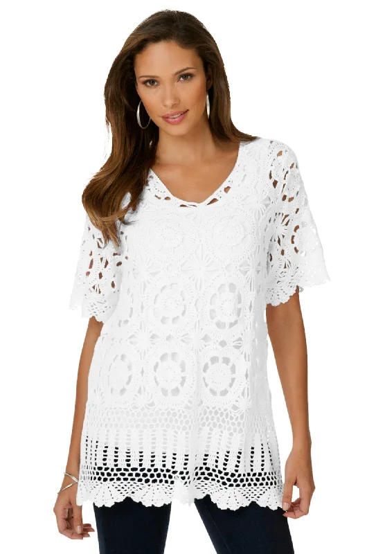 French Crochet Sweater Athletic Women's 