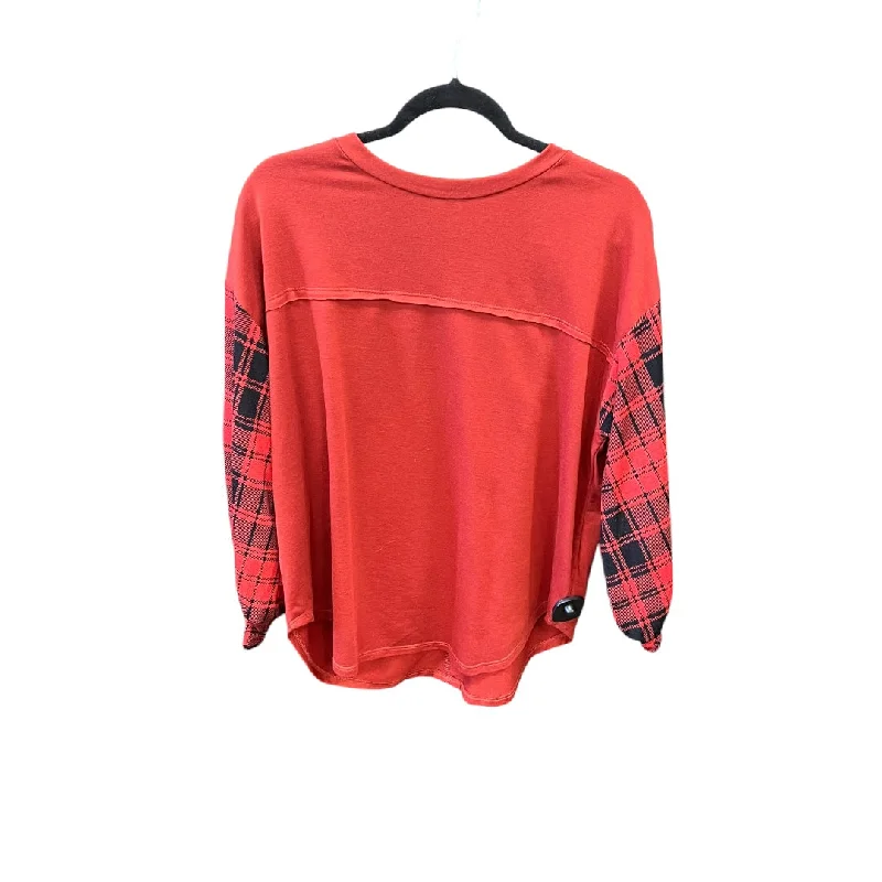Top Long Sleeve By Clothes Mentor In Red, Size: S Earthy Women's Hemp - based