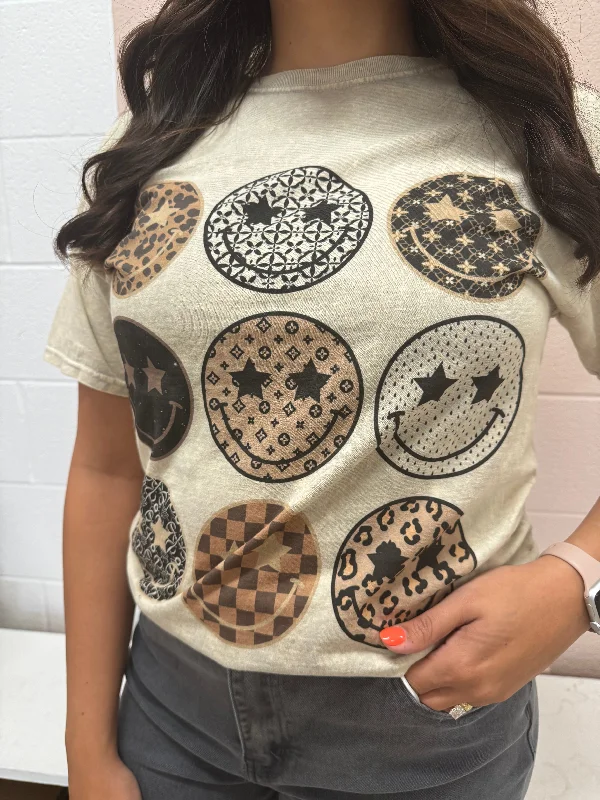 Boujee smiley tee Confident Women's High - fashion