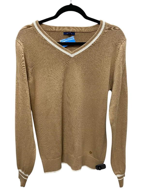 Top Long Sleeve By Nautica In Brown, Size: S Sophisticated Women's Tailored