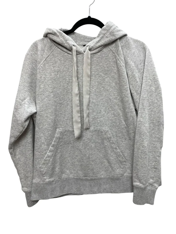 Sweatshirt Hoodie By Banana Republic In Grey, Size: M Compression
