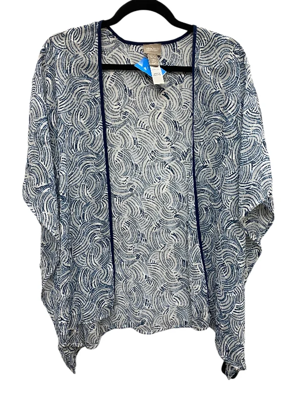 Kimono By Chicos In Blue, Size: S Practical Women's Multi - 