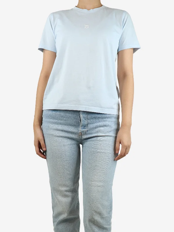 Light blue monogram motif top - size S Sporty Women's Tennis