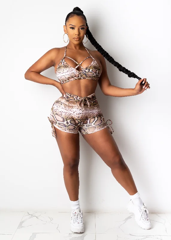 Collecting Likes Crop Top Brown Athletic Women's High - 