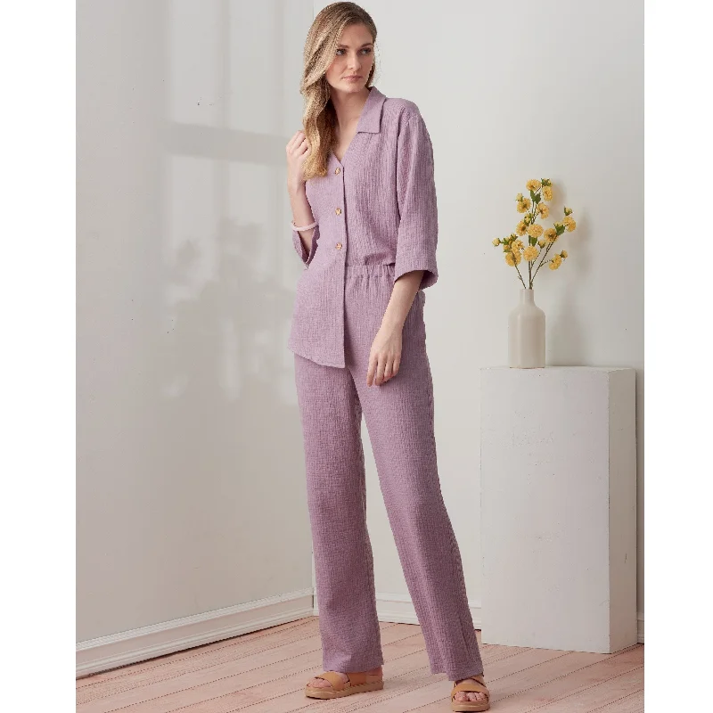 Simplicity Sewing Pattern 9270 Tops and Pants In Two Lengths Practical Women's Quick - dry