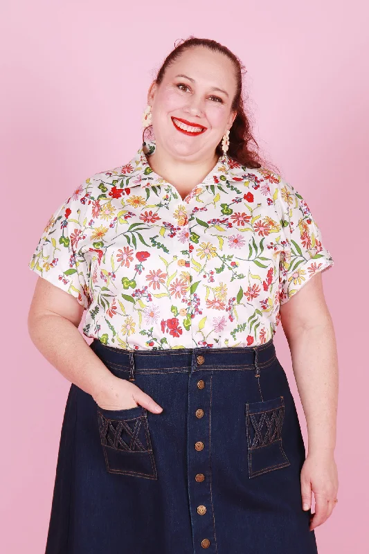 Emma Shirt Primavera Floral Earthy Women's 